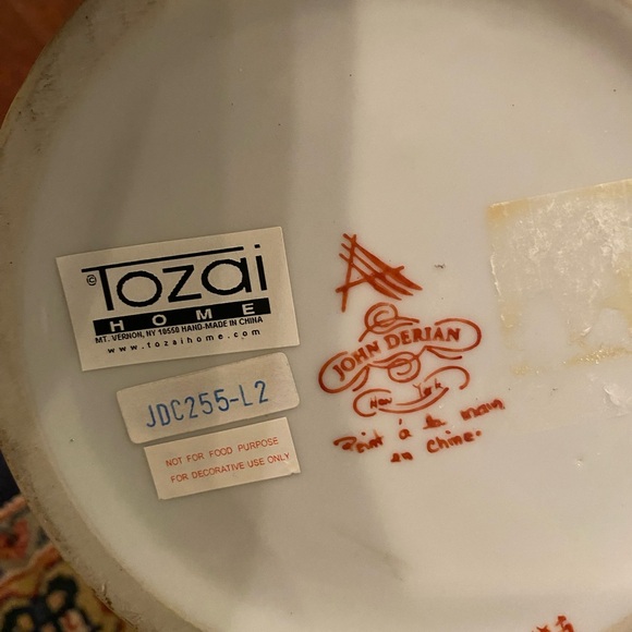 John Derian Cache Pot Vase Tozai Home Hand Painted Vintage Collectible - Picture 4 of 6